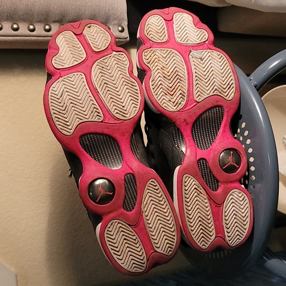 Jordan Jumpman Team 2 black rush pink suede lace up 2017 S3 - Picture 8 of 8